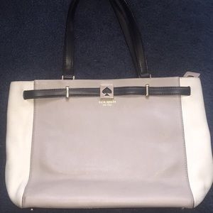 Big neutral colored Kate spade handbag